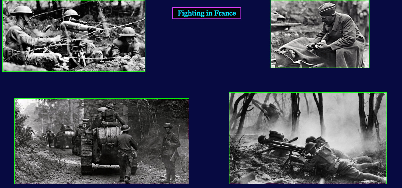 Americans troops in France, 1917